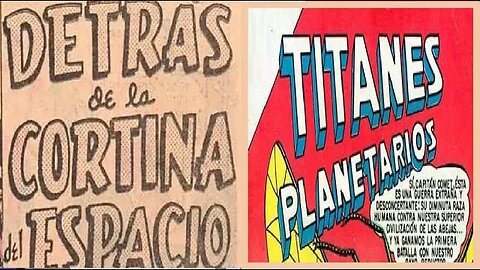 3 TITANES PLANETARIOS POR TRAZ DE LA CORTINA DEL ESPACIO #gibi #comics #quadrinhos #historieta