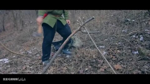 Episode @ 11 @ BUSHCRAFT @ Survival @ in @ the Field How to Fly the Winter Shelter in Qinling Mounta