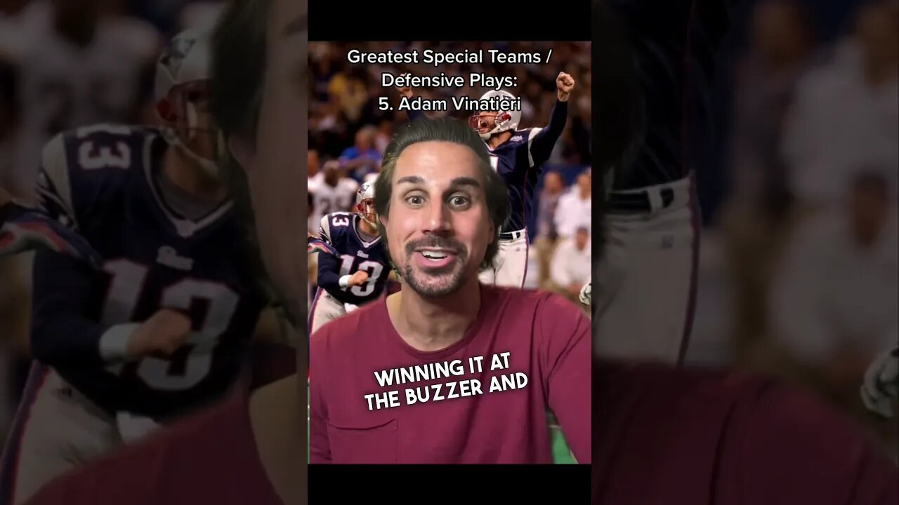 Adam Vinatieri Greatest Play EVER? #shorts