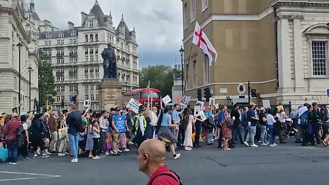 Pro life demonstration passes horse guards #horseguardsparade