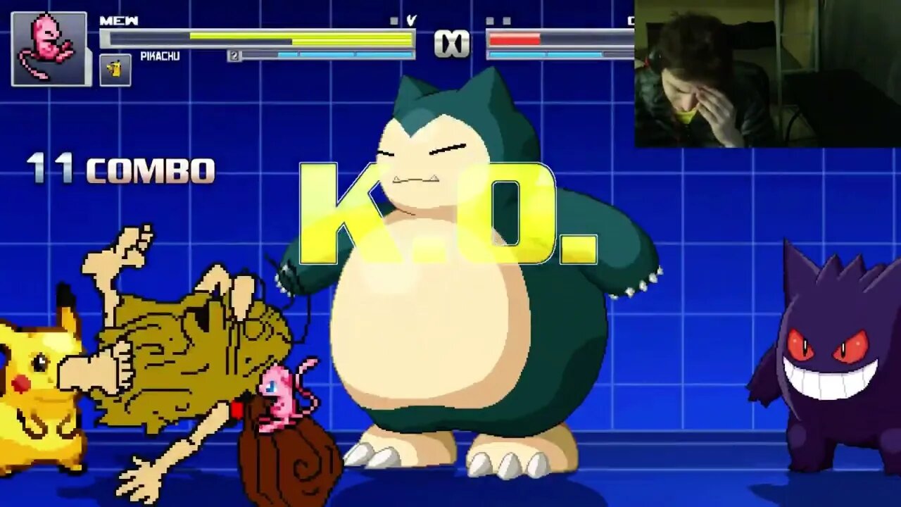 Pokemon Characters (Pikachu, Gengar, Snorlax, And Mew) VS Captain Caveman In An Epic Battle In MUGEN