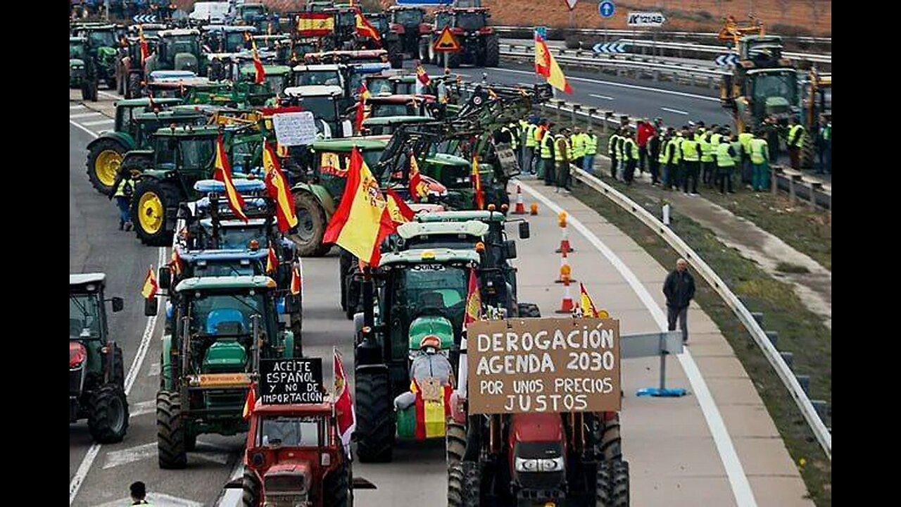 Angry peasant movement reaches Spain.