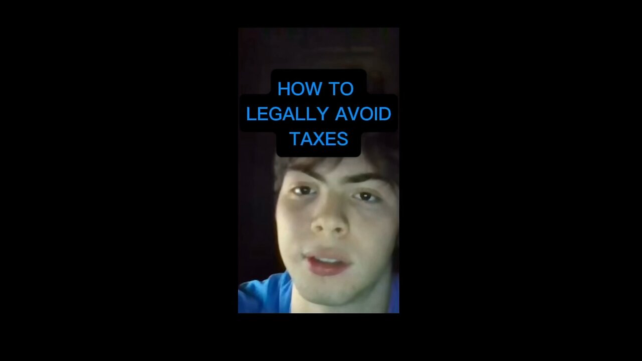 How To Legally AVOID Taxes‼️