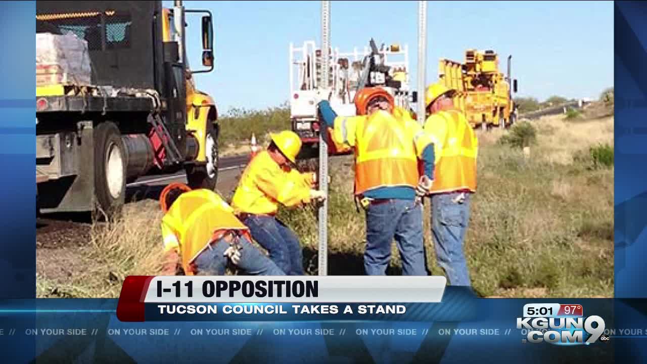 Tucson City Council joins I-11 opposition