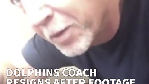 Dolphins Coach Resigns After Footage Of Him Appearing To Do Cocaine Emerges