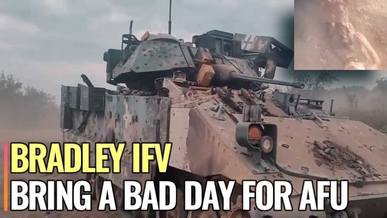 Bradley IFV explosion by Russian mine killed AFU soldier