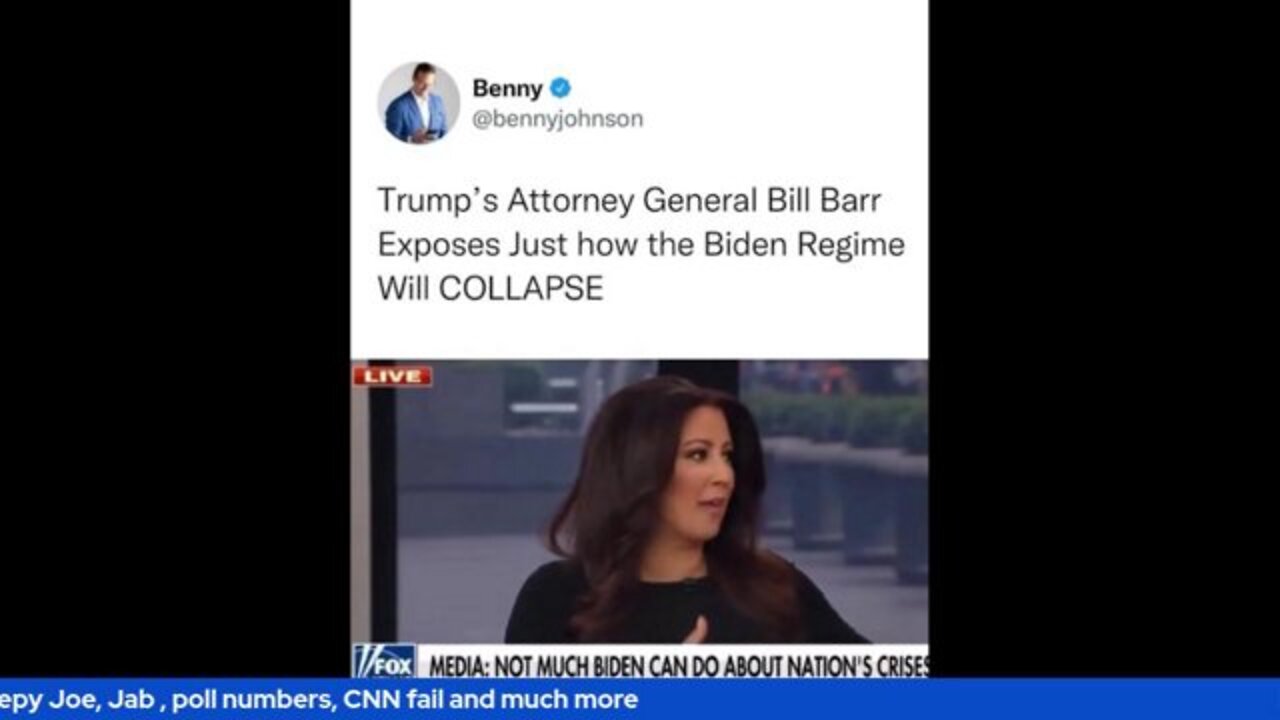 Benny Johnson Short Clips Sleepy Joe, Jab , poll numbers, CNN fail and much more