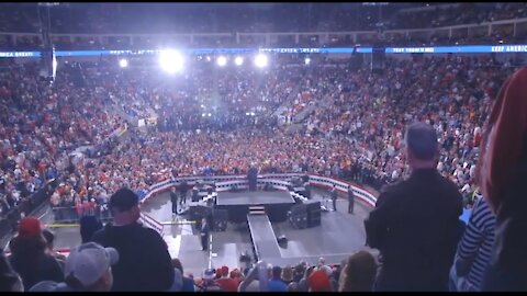 Trump Returns: Massive crowds