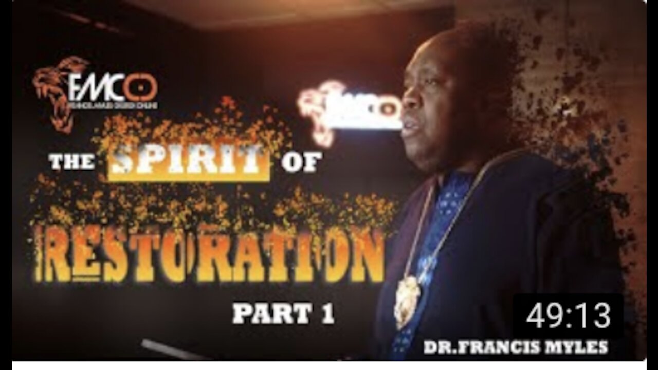 The Spirit of Restoration Part 1