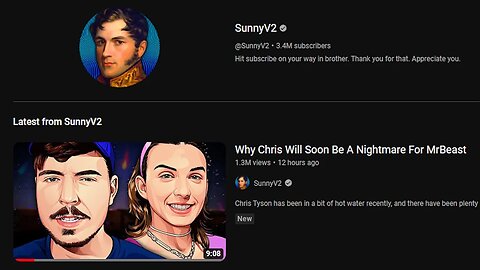 SunnyV2's "NIGHTMARE" Video on MrBeast & Chris Tyson is INSANE