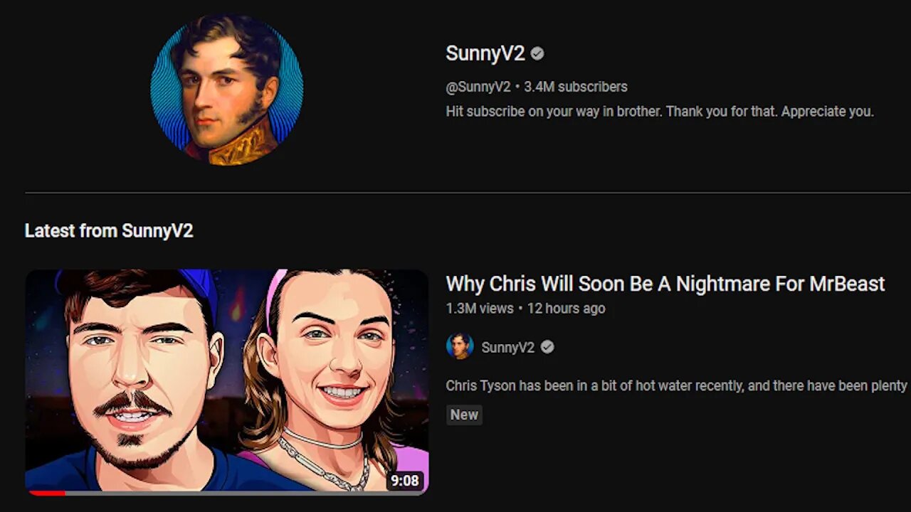 SunnyV2's "NIGHTMARE" Video on MrBeast & Chris Tyson is INSANE