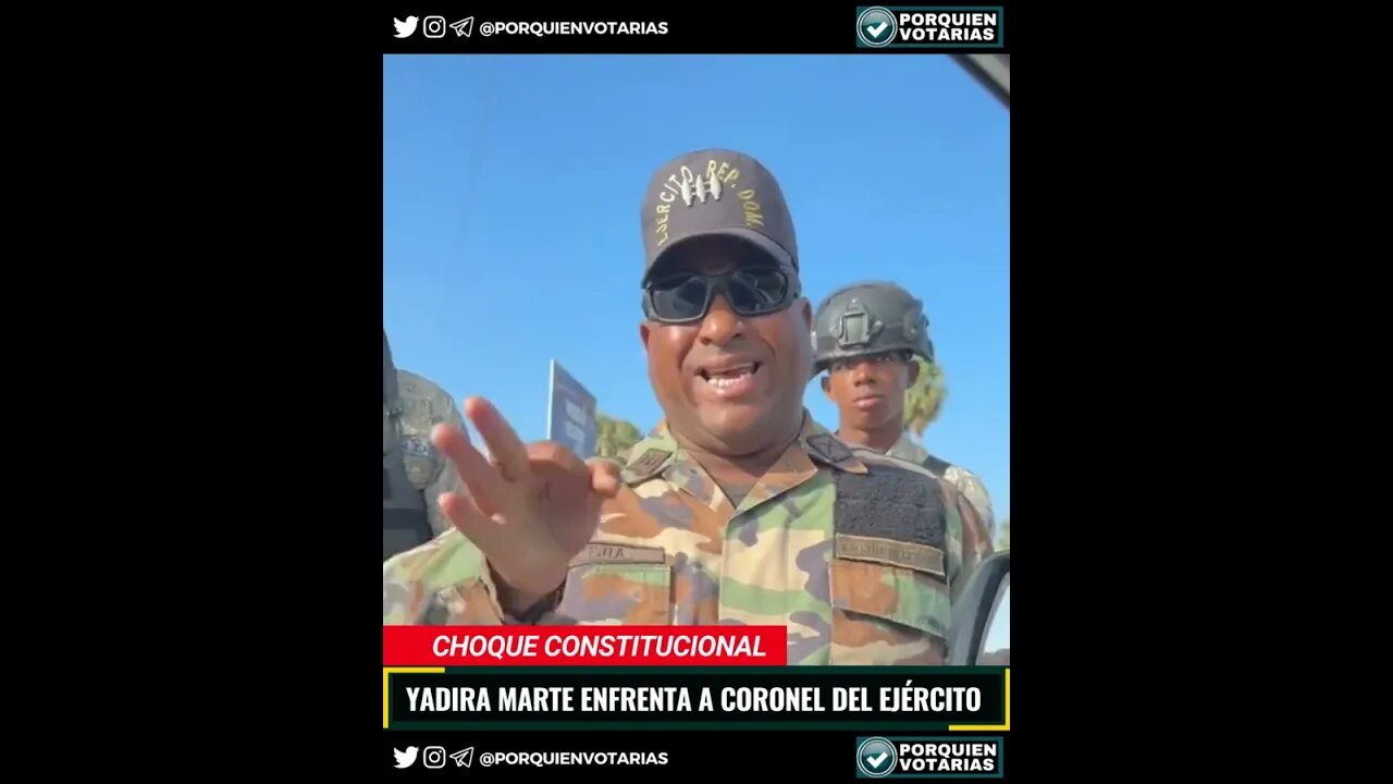 ⚡️YADIRA MARTE ENFRENTA A CORONEL DEL EJÉRCITO