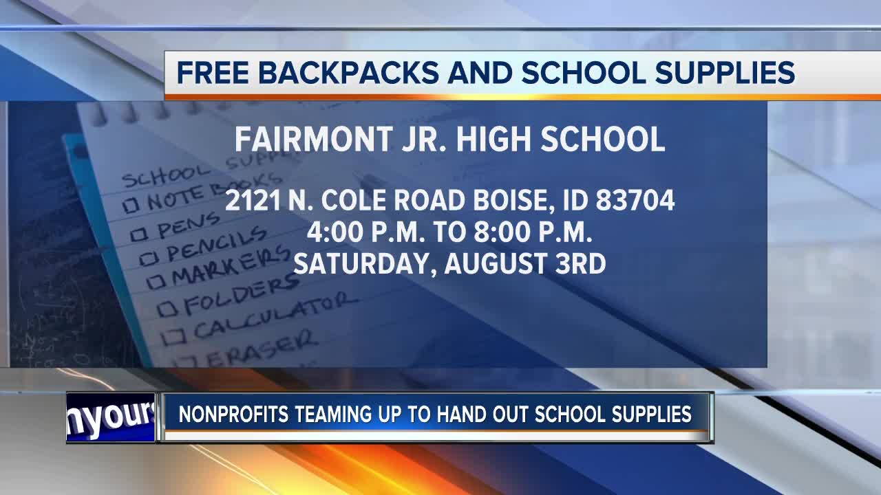 Non-profits team up to hand out school supplies