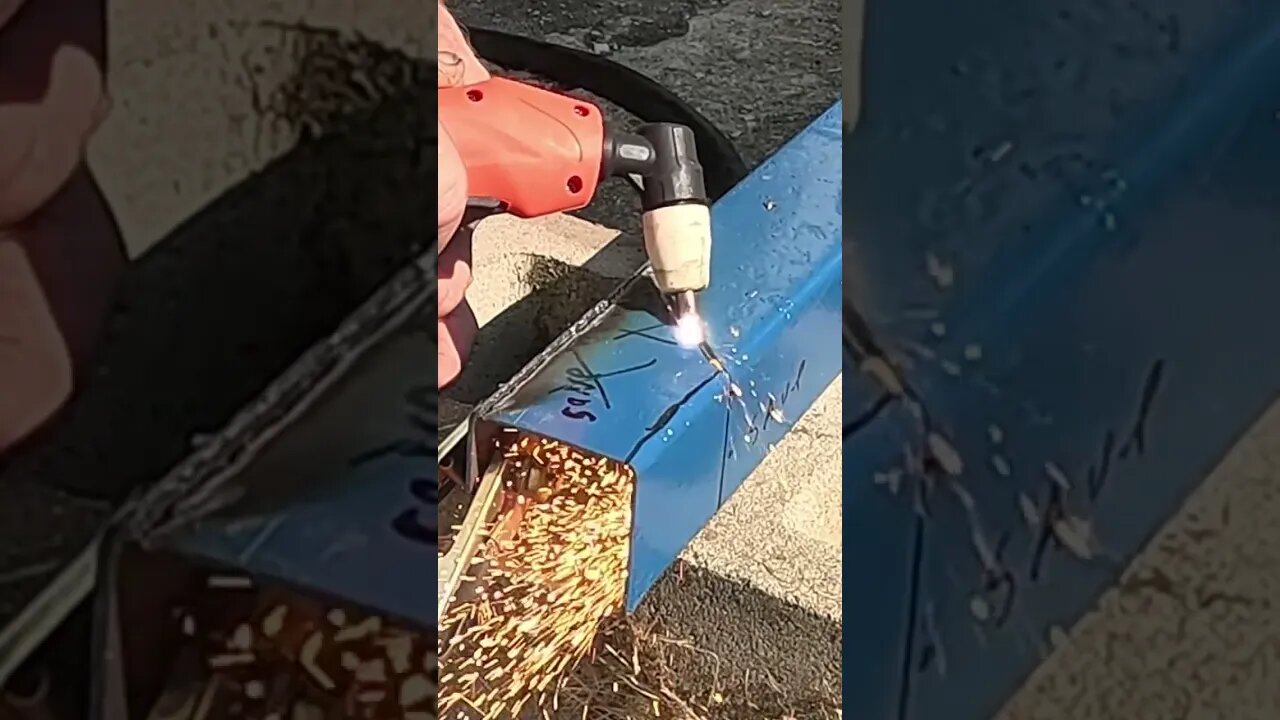 Unleashing the Power: Autogen 55A Plasma Cutter in Action! #shorts #plasma