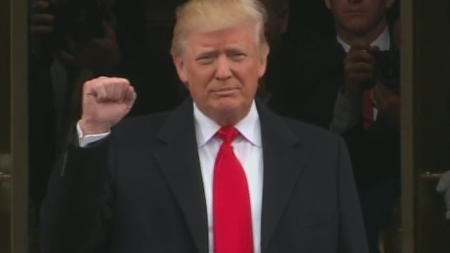 Presidential Inauguration 2017: Donald Trump arrives at Capitol