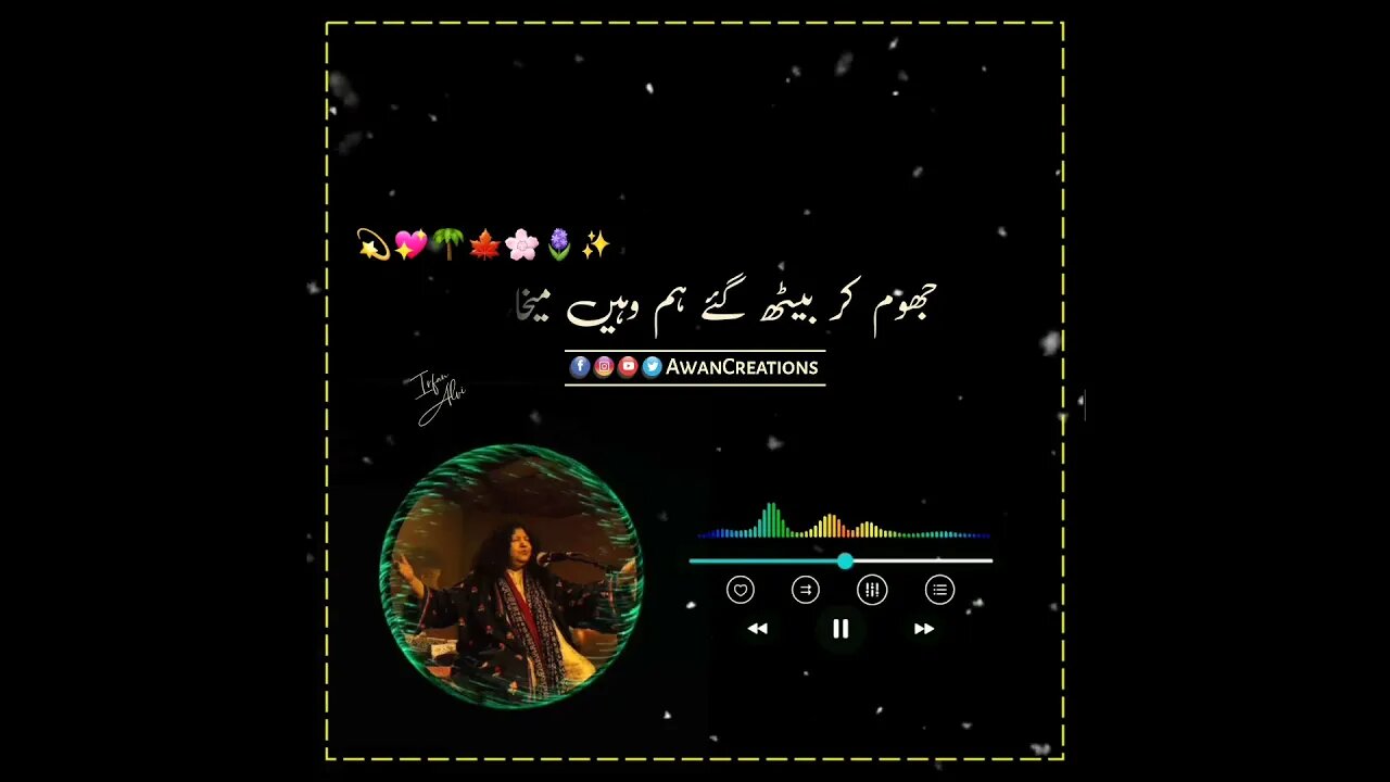 Tu Ne Deewana Banaya To Main Deewan Bana | Abida Parveen | Sufi Song | Status Video | Youtube Video