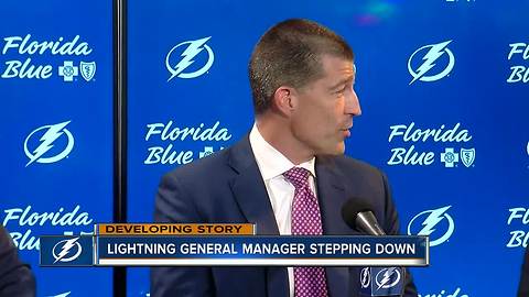 Steve Yzerman stepping down as Lightning GM