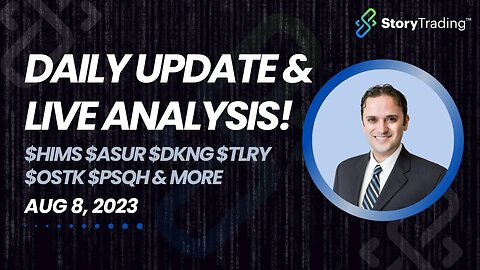 Daily Update & Live Analysis: $HIMS $ASUR $DKNG $TLRY $OSTK $PSQH & more...