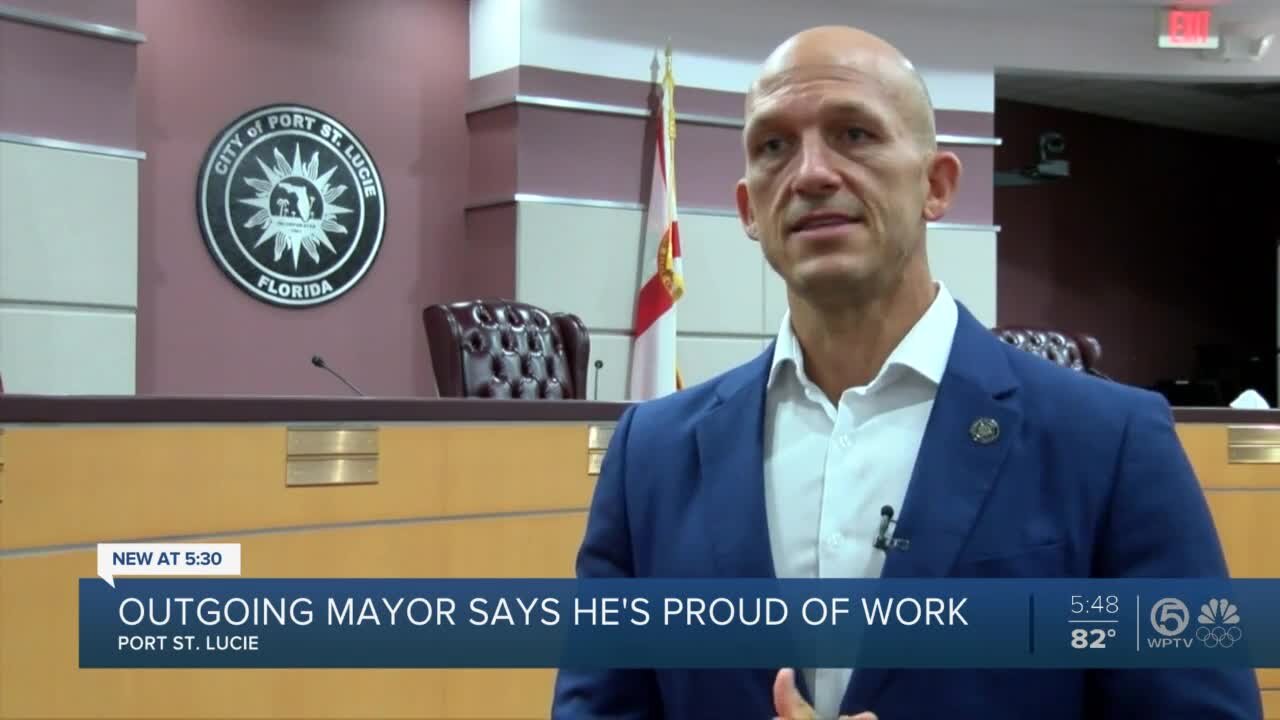 Outgoing mayor of Port St. Lucie proud of accomplishments