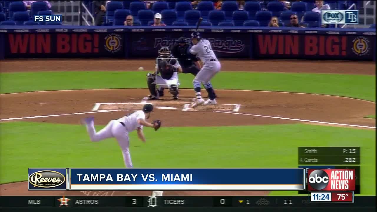 Charlie Morton, Avisail Garcia help lead Tampa Bay Rays to 4-0 win over Miami Marlins