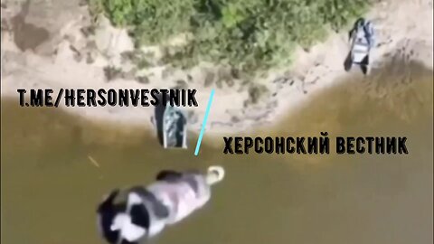 Footage of the destruction of Ukrainian Armed Forces' watercraft on the right bank of Kherson