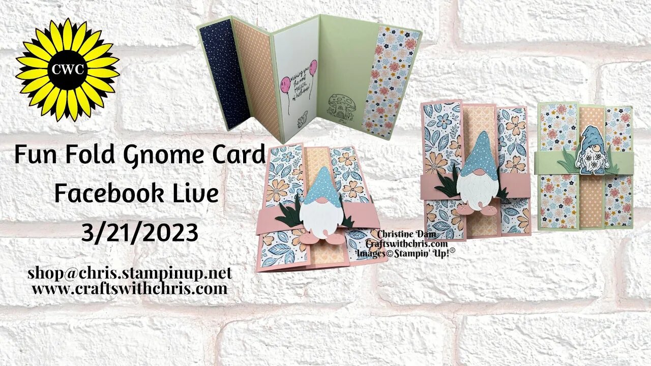 Easy Fun Fold Featuring Friendly Gnomes by Stampin' Up!