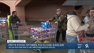 Fry's Food Stores to close earlier starting Sunday