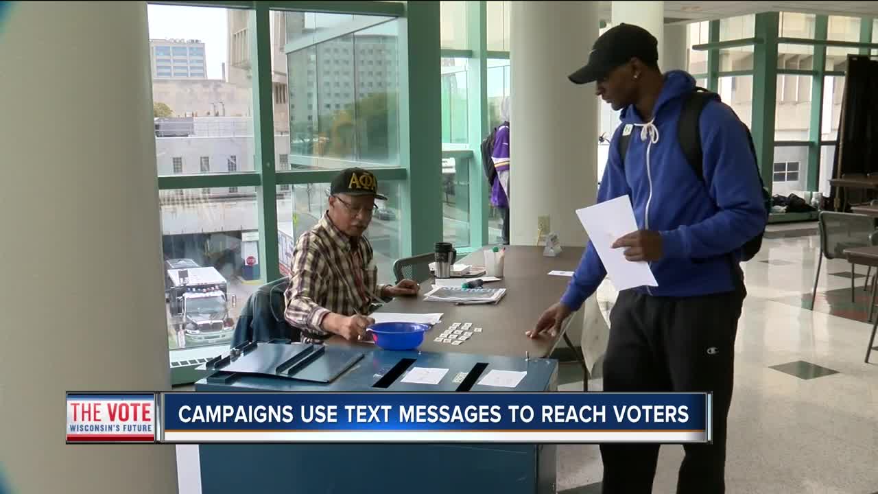 Political text messages used to reach voters