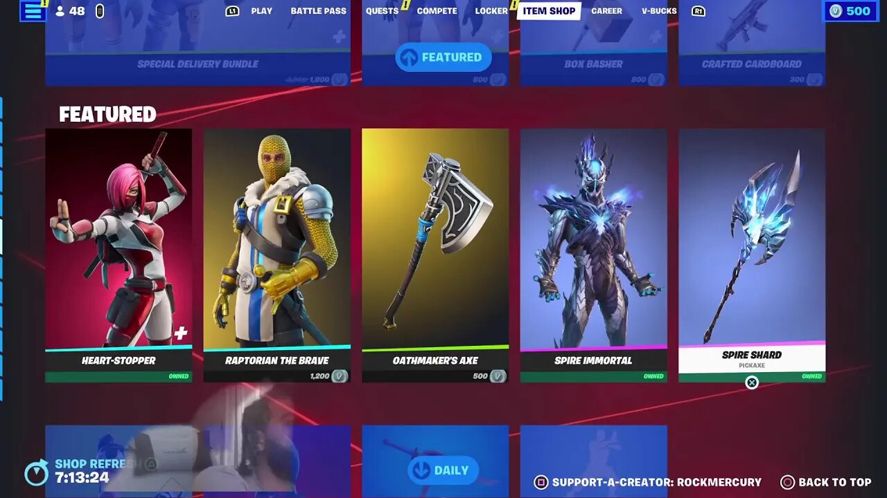 Fortnite with Rock Mercury