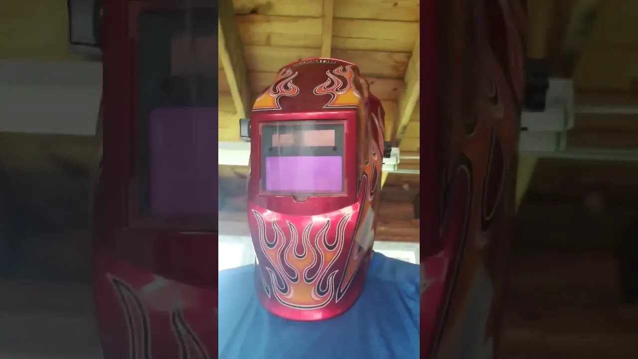 Welding mask flip