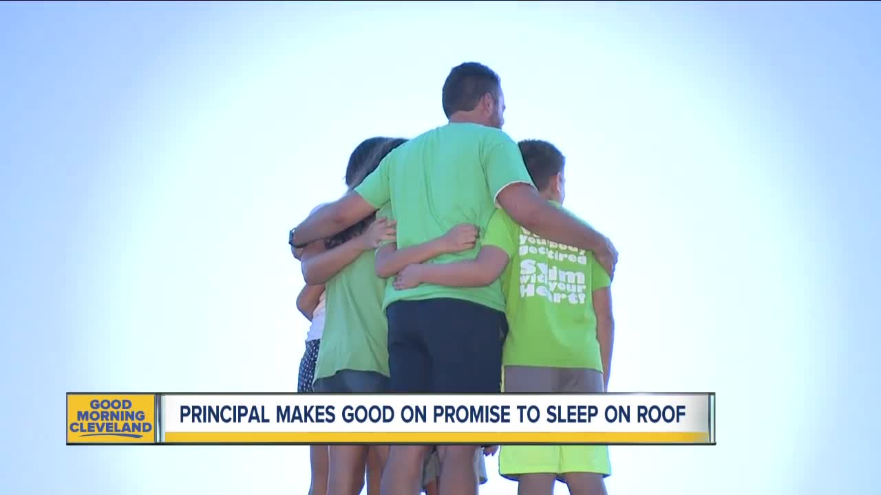 Medina principal makes good on his promise to sleep on the roof