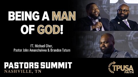 Michael Oher, Pastor John Amanchukwu & Brandon Tatum at The Pastor's Summit in Nashville, TN 2023