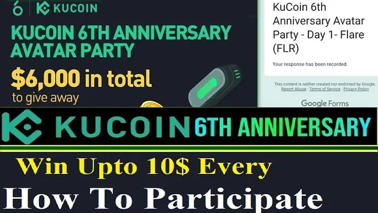 How to participate KuCoin 6th Anniversary || Total 6000 USD Giveaway || How To Create Kucoin Account