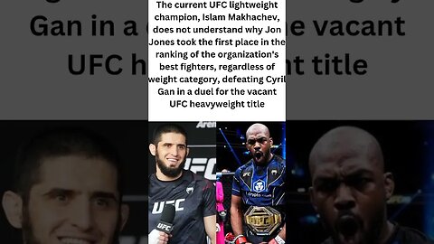 Jon Jones is not regarded by Islam Makhachev as the world's top fighter. #short