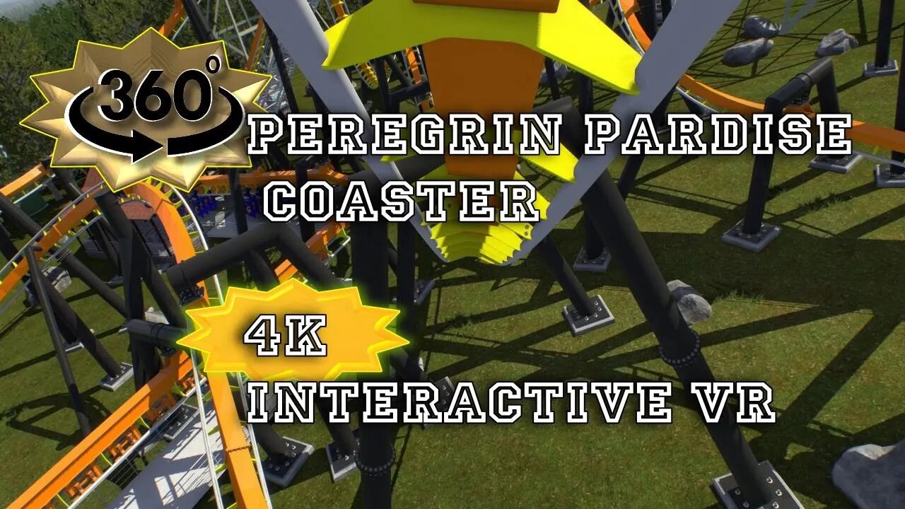 Peregrin, virtual 3D Roller Coaster in 360° Degree interactive Technology [VR] [360°] [NoLimits2]