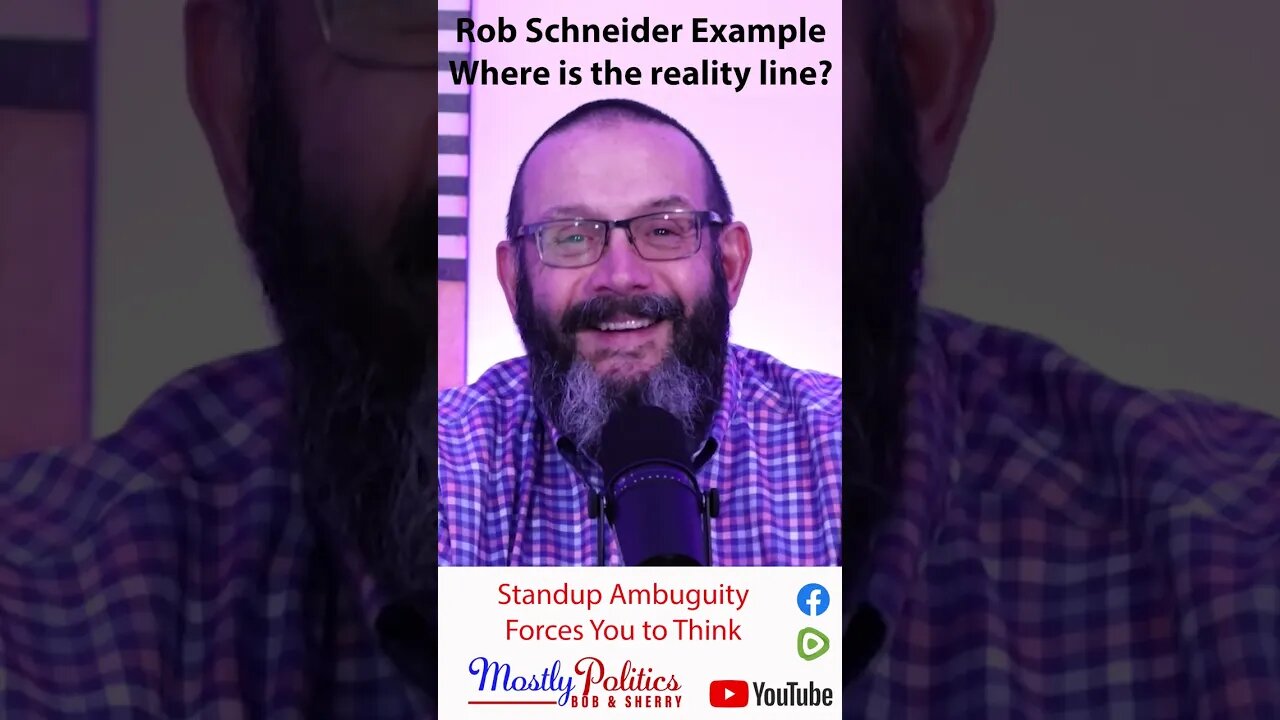 #shorts Ambiguity in Standup comedy forces you to think. An example from Rob Schneider