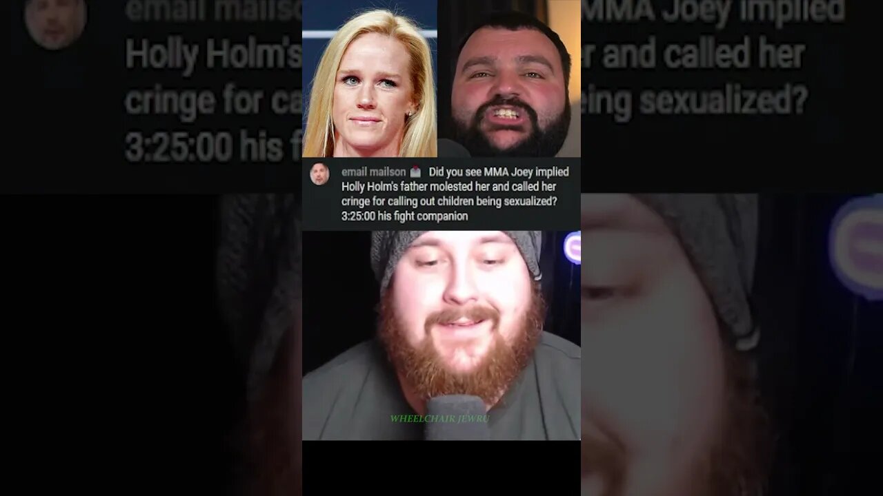 @MMAJOEYC is pro grooming children?! And thinks Holly Holm is cringe - MMA Guru Reacts