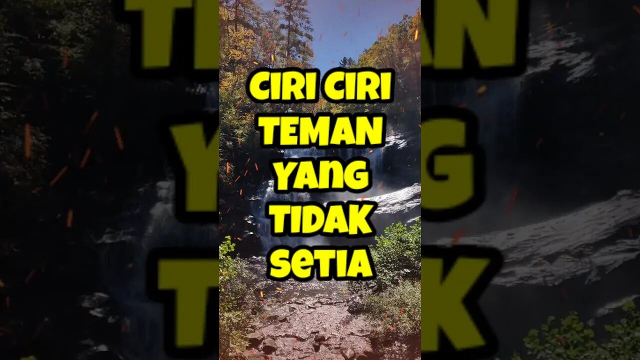 Ciri Teman yang tidak setia #shorts
