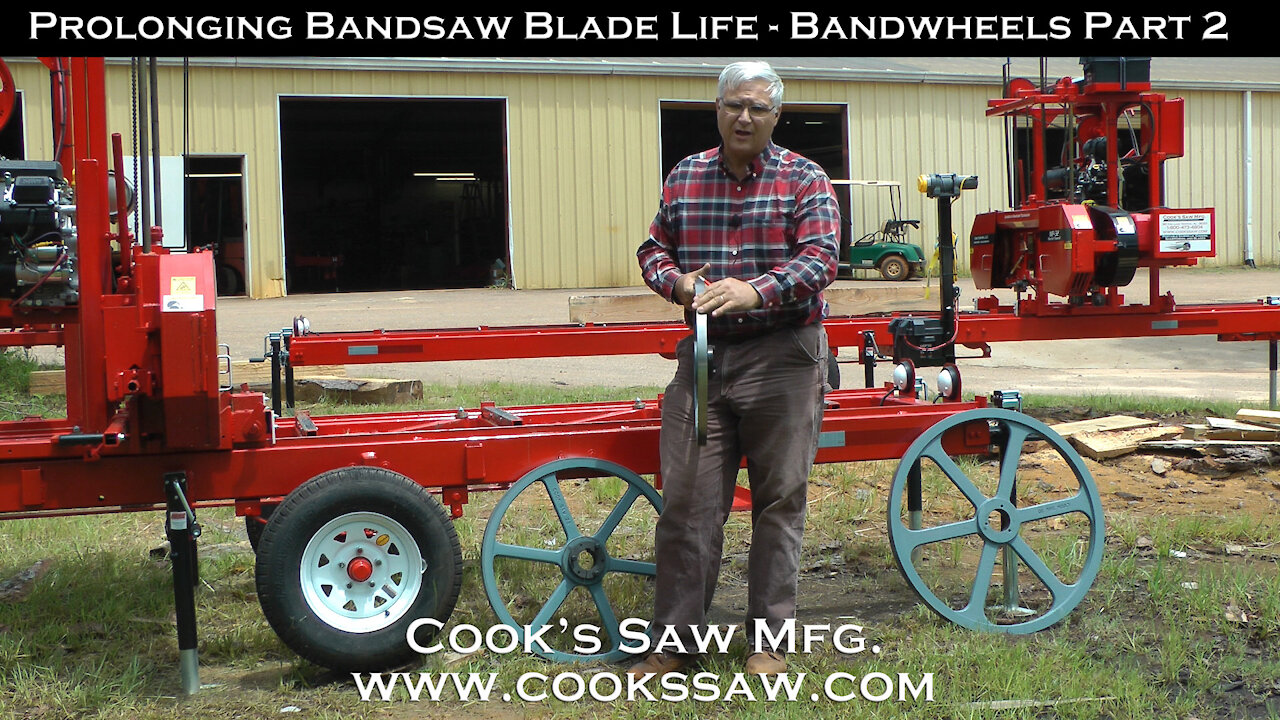 Prolonging Sawmill Bandsaw Blade Life - Band wheels part 2