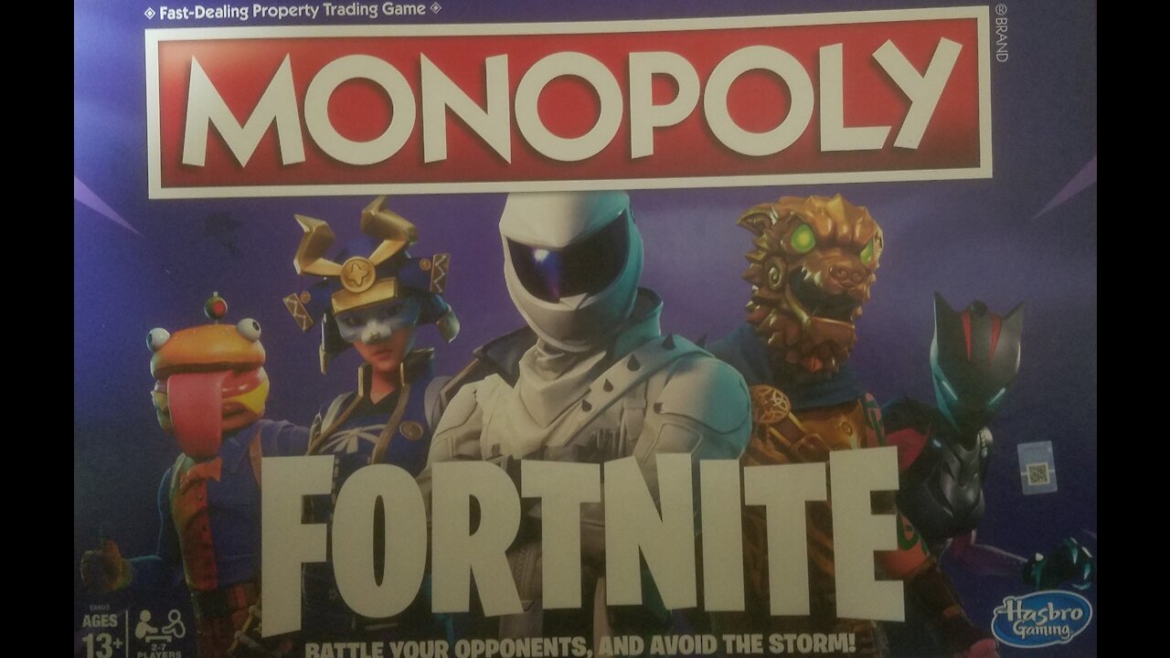 Monopoly Fortnite (Purple Box) Board Game (2018, Hasbro) -- What's Inside