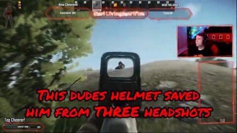 This dudes helmet saved him from THREE headshots - Escape From Tarkov
