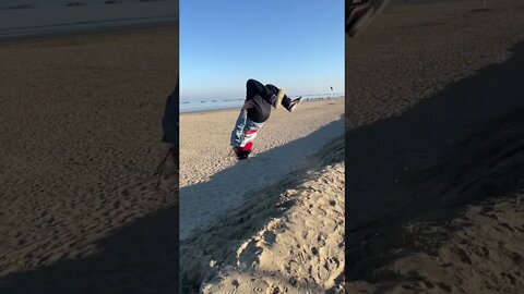 Backflip on the beach #cesenatico