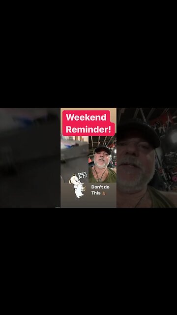 WEEKEND REMINDER | DO NOT TRY THIS ❌