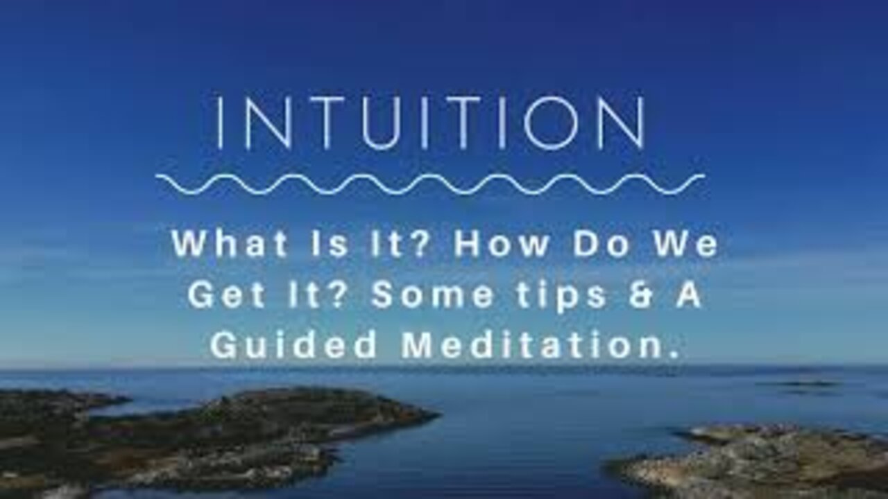 Intuition Monday. From The Live Meet Up.