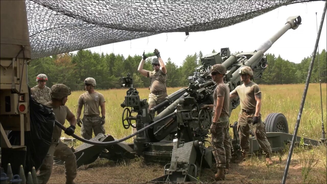 U.S. Army Field Artillery Live-Fire with M777 Howitzers