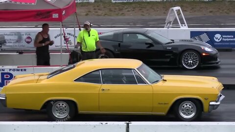 Old vs New School - drag racing-1