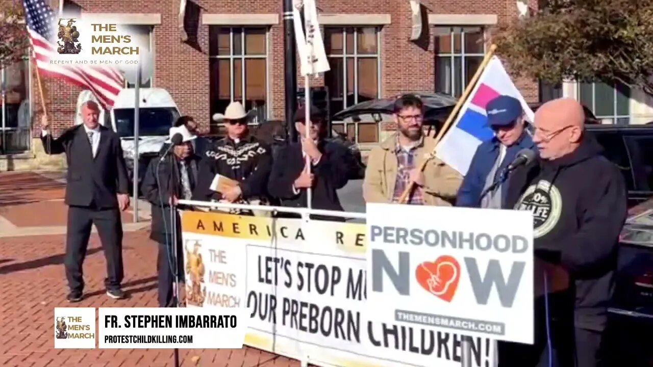 Fr. Imbarrato's Speech at the Men's March - Nov. 2022