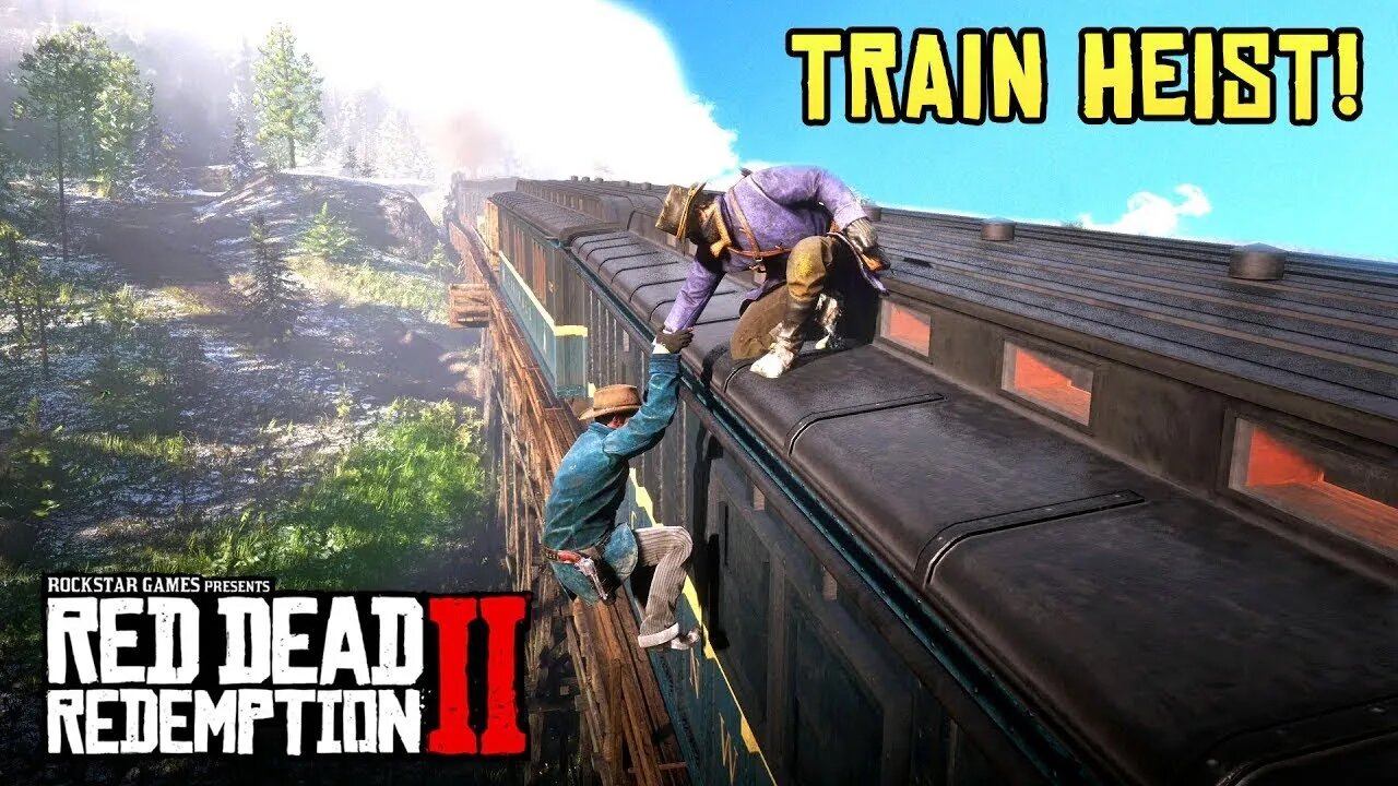 See How We Catch The Train... 😱😱| Firts Train Robery | Red Dead Redemption 2 UltraHD + Max Setting