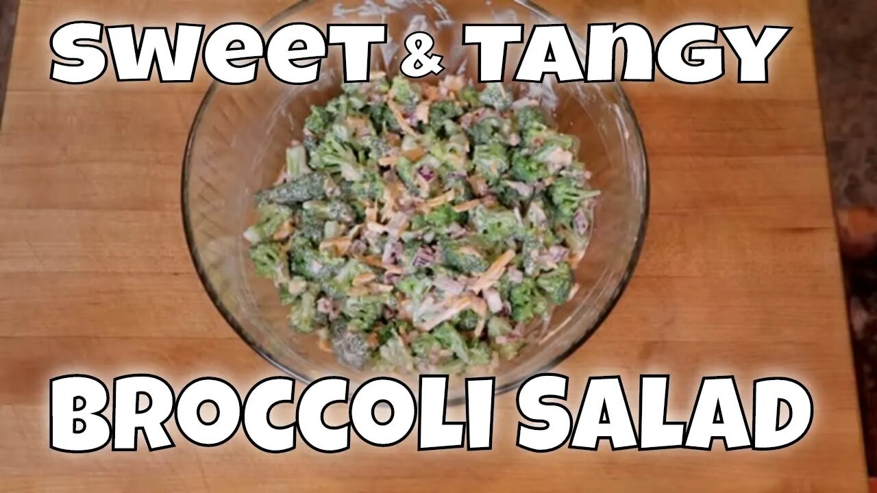 Sweet & Tangy Keto Broccoli Bacon Cheddar Salad - Low Carb