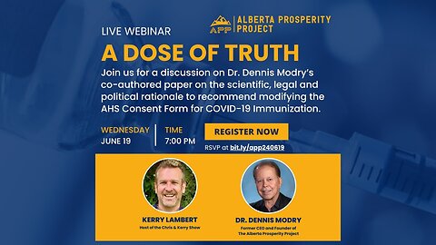 240619 Alberta Prosperity Project Webinar: A Dose of Truth